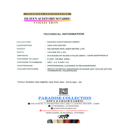 HEAVEN AUDITORIUM FABRIC